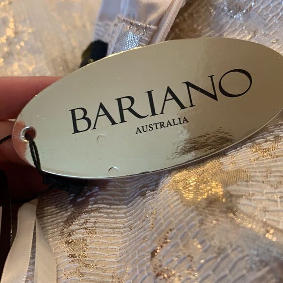 Bariano Australia Rose Gold Shimmer Skirt New with tags size 6 - Picture 8 of 12